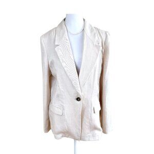 J. Crew Blazer Linen Blend Beige Willa (14)